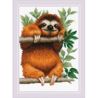 Riolis Kit de broderie Paresseux