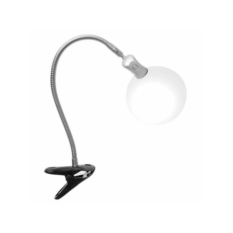 Lupenleuchte mit Clips