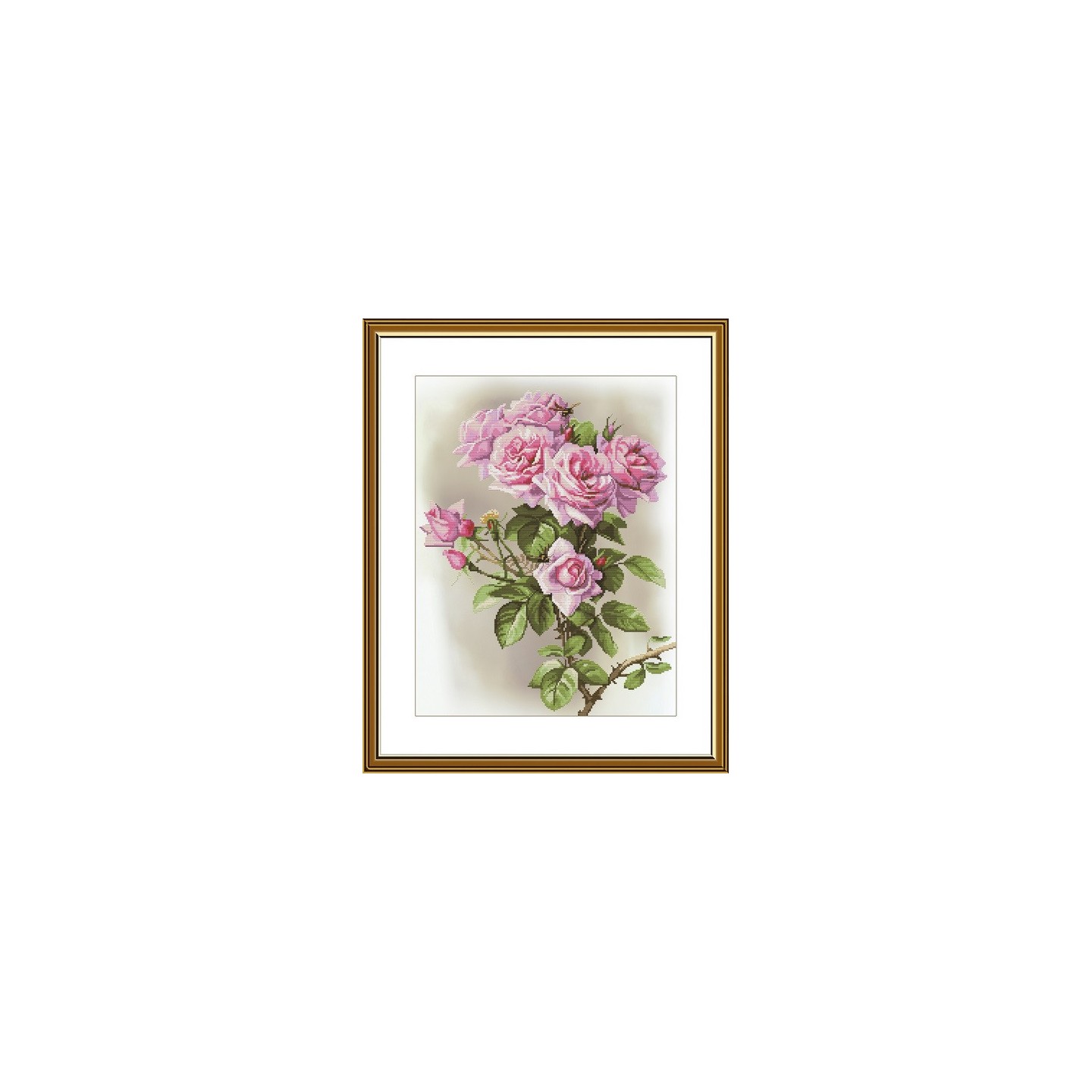 Kit de broderie Sonate rose