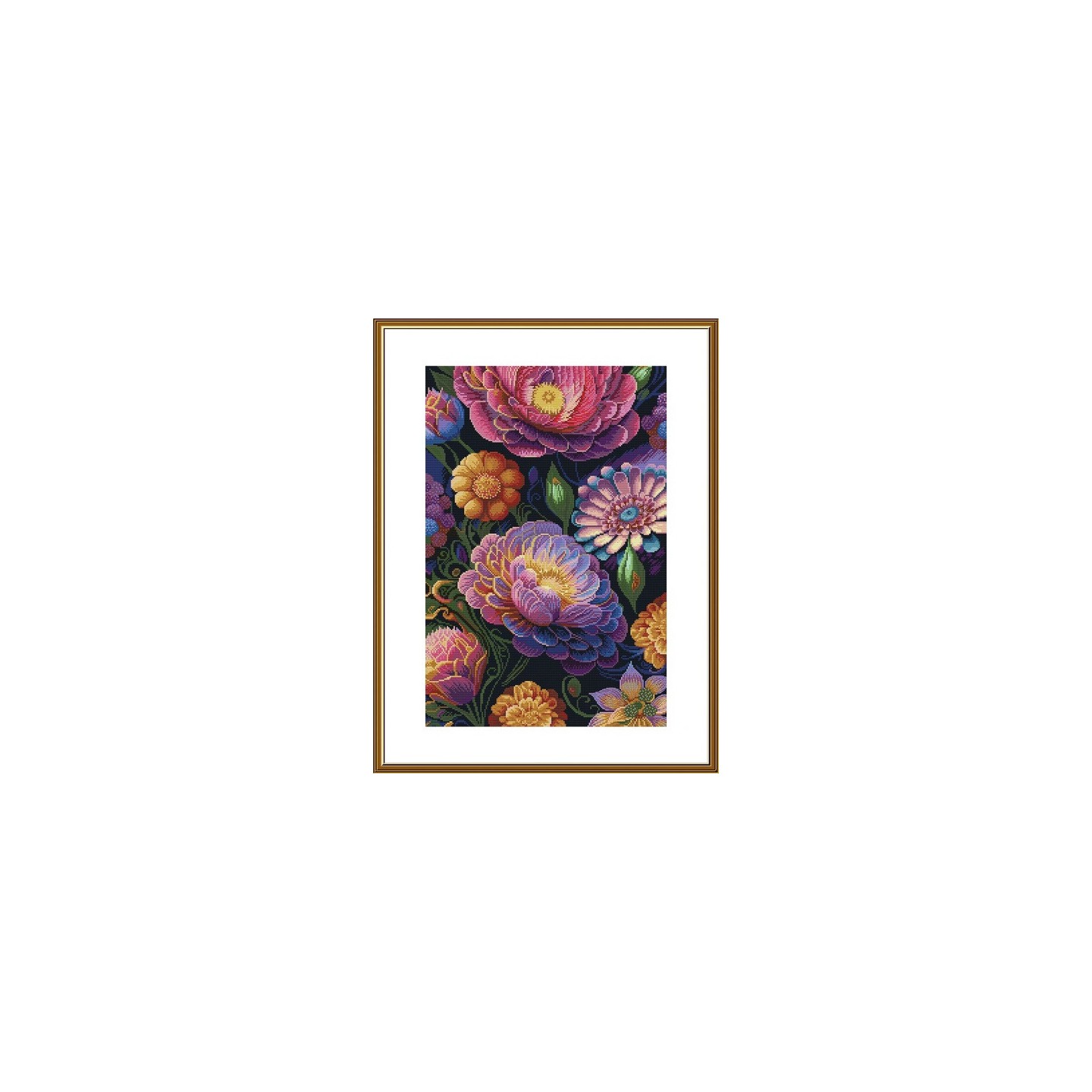 Kit de broderie Variété florale