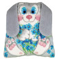 Kit coussin au point croix Lapin