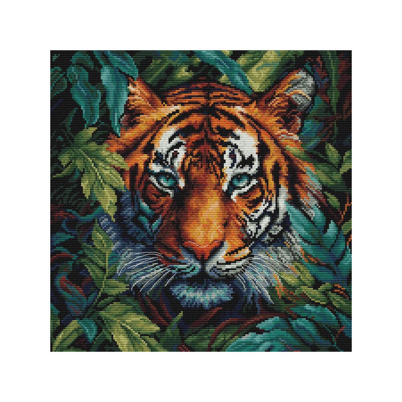 Kit de broderie Tigre de la jungle Kit de broderie Tigre de la jungle