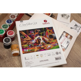 Embroidery kit Puppy Picasso