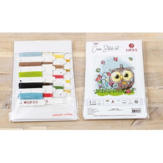Luca-S Kit de broderie Joyeux hibou