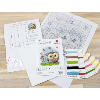 Luca-S Stickset Glückliche Eule