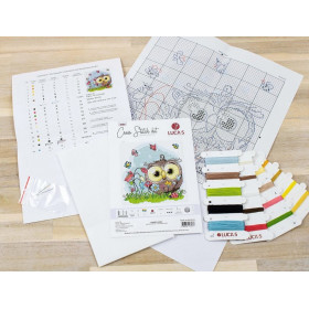 Luca-S Embroidery kit Happy Owl