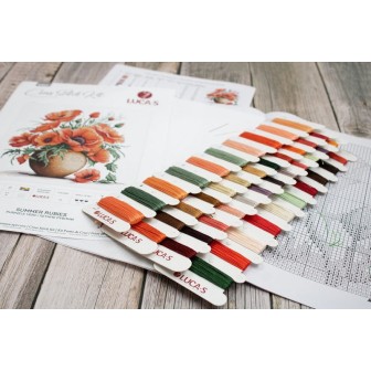 Luca-S Embroidery kit Summer Rubies