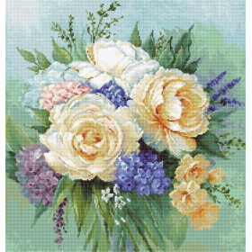 Luca-S Embroidery kit Floral bouquet