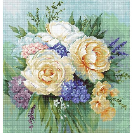 Luca-S Embroidery kit Floral bouquet