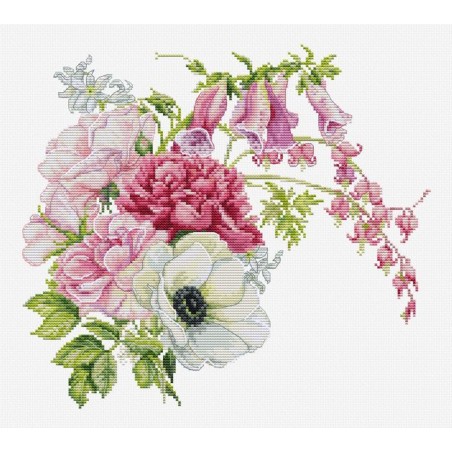 Luca-S Kit de broderie Bouquet de printemps