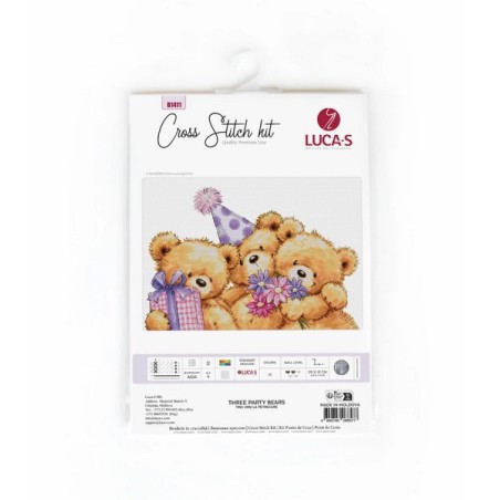 Kit de broderie Ours à trois fêtes