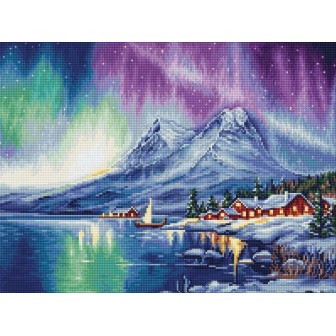 Luca-S Embroidery kit Northern Lights