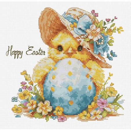 Luca-S Kit de broderie Le poulet heureux