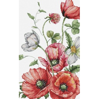 Luca-S Stickset Die Feldmohnblumen