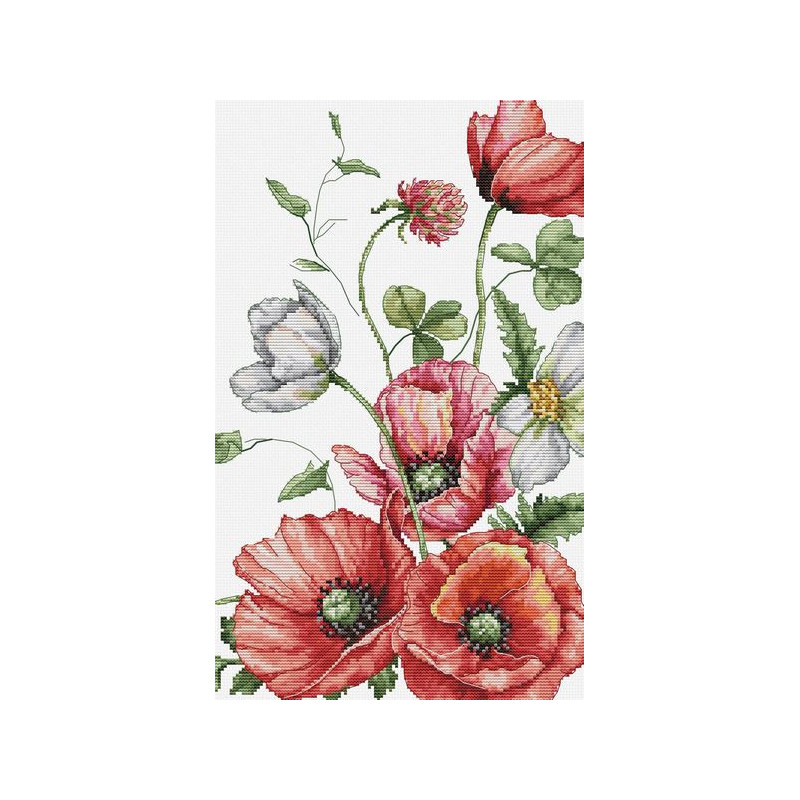 Embroidery kit The Field Poppies Embroidery kit The Field Poppies