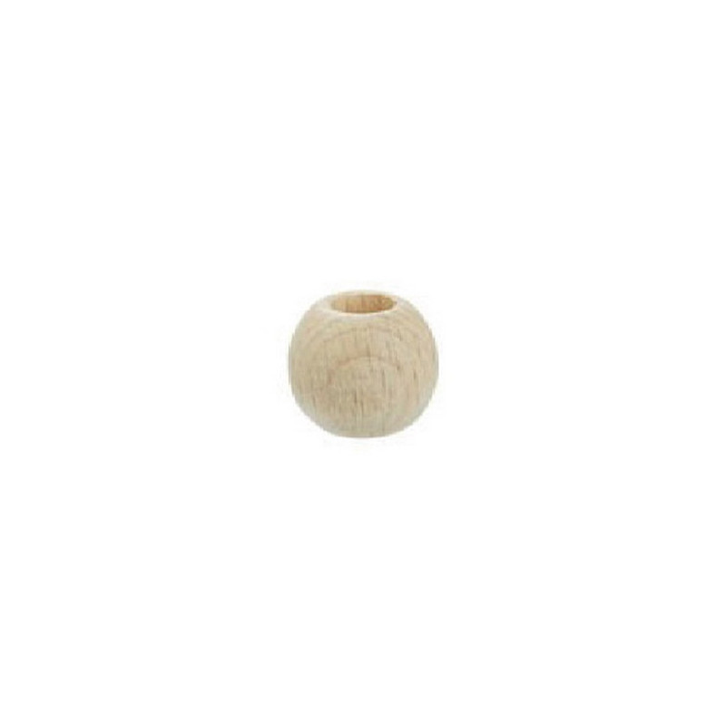 Makramee perlen 15 mm holz