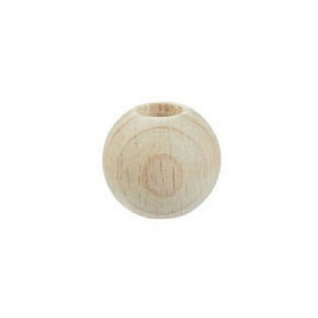 Makramee perlen 20 mm holz