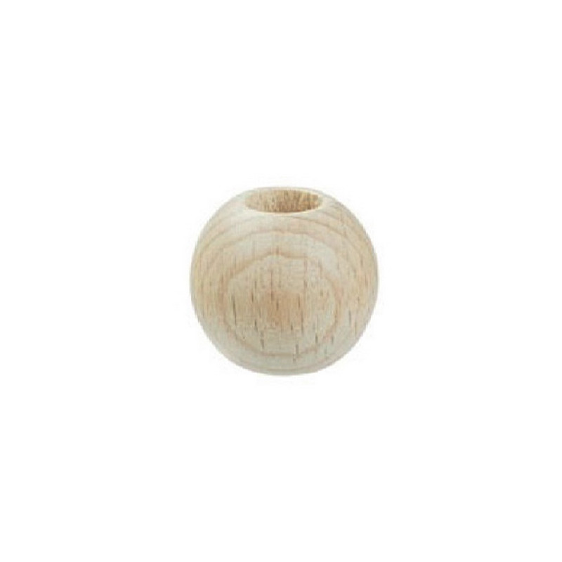 Macramé beads 25 mm wood