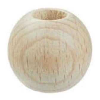 Houten macramé kralen 40 mm