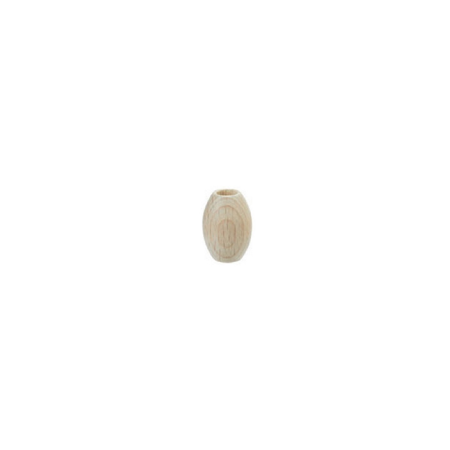 Macramé beads oval 14 x 21 mm wood