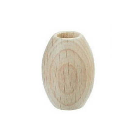 Makramee perlen Oval 22 x 30 mm holz