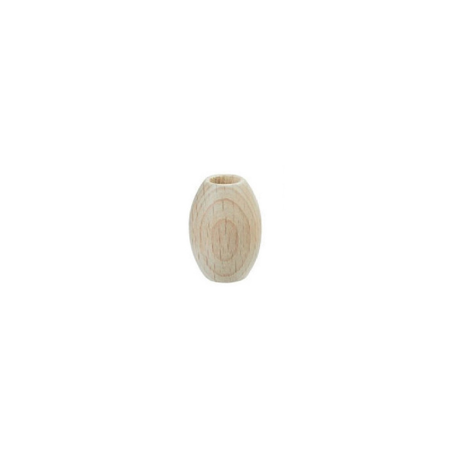 Macramé beads oval 22 x 30 mm wood