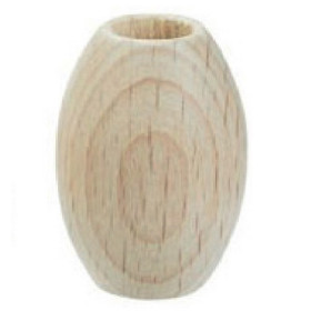 Houten macramé kralen ovaal 28 x 44 mm