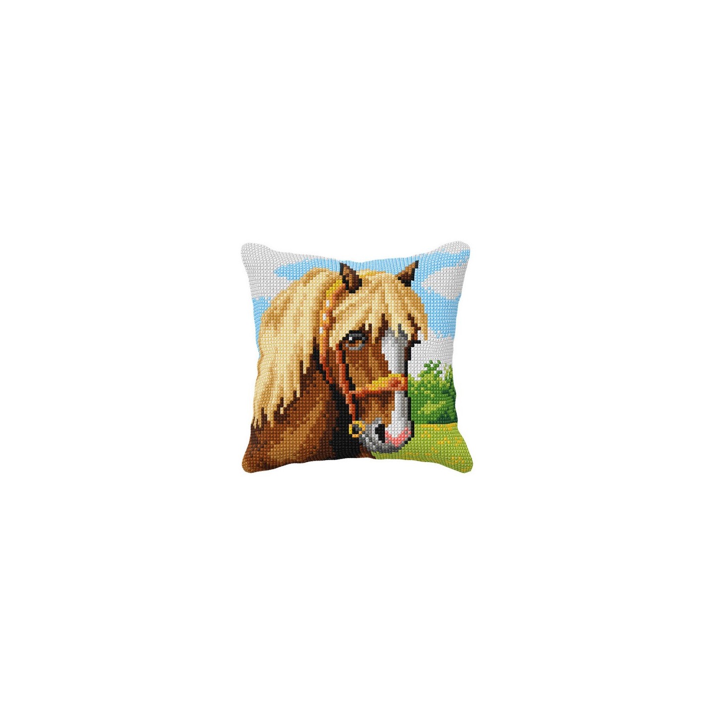 Kit coussin au point croix Cheval 99051
