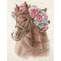 Stickset das Pferd in Blumen Stickset das Pferd in Blumen