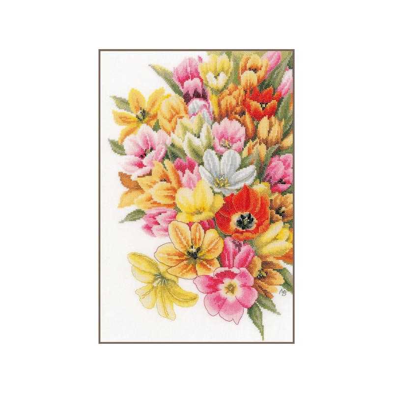 Borduurpakket Bedek me met tulpen