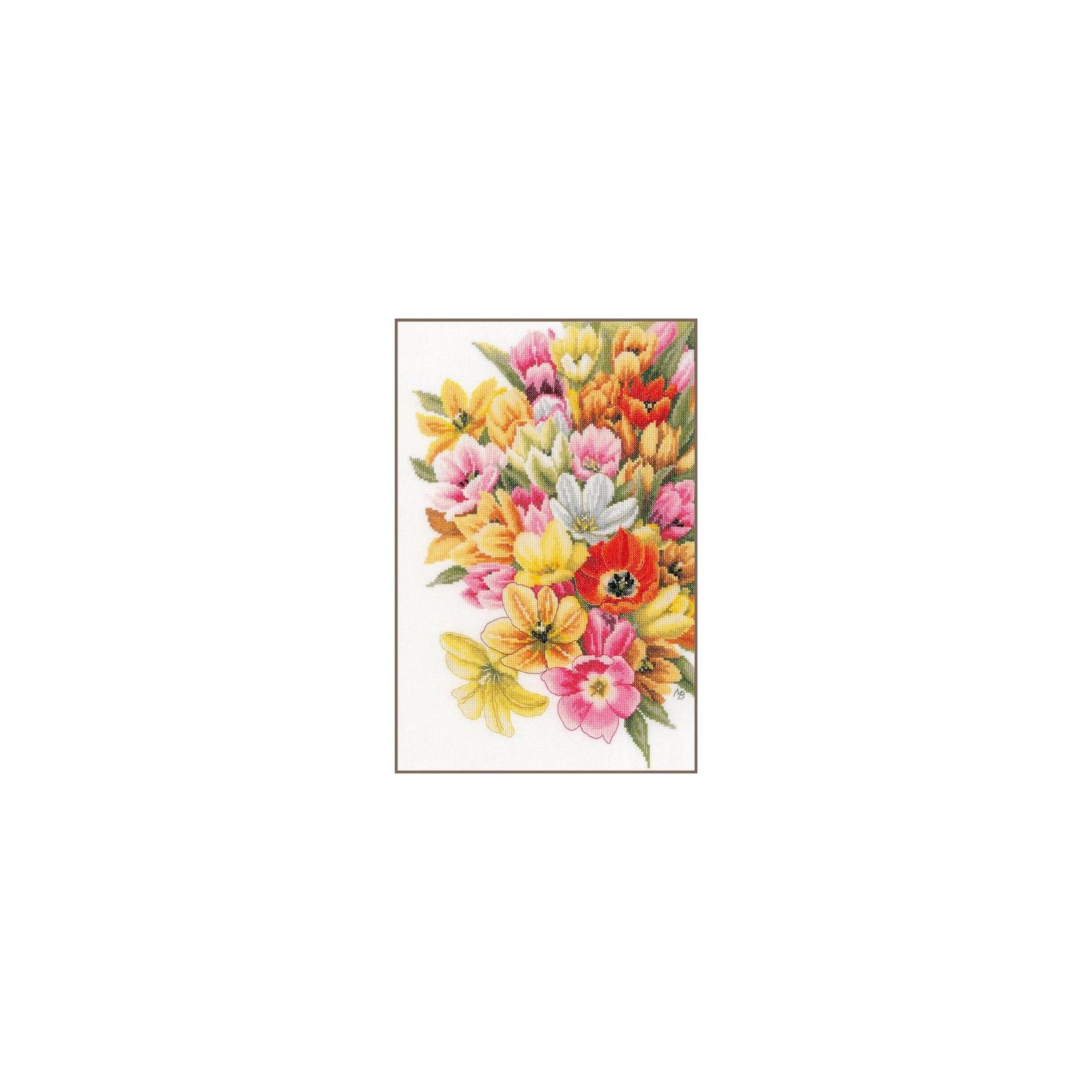 Borduurpakket Bedek me met tulpen