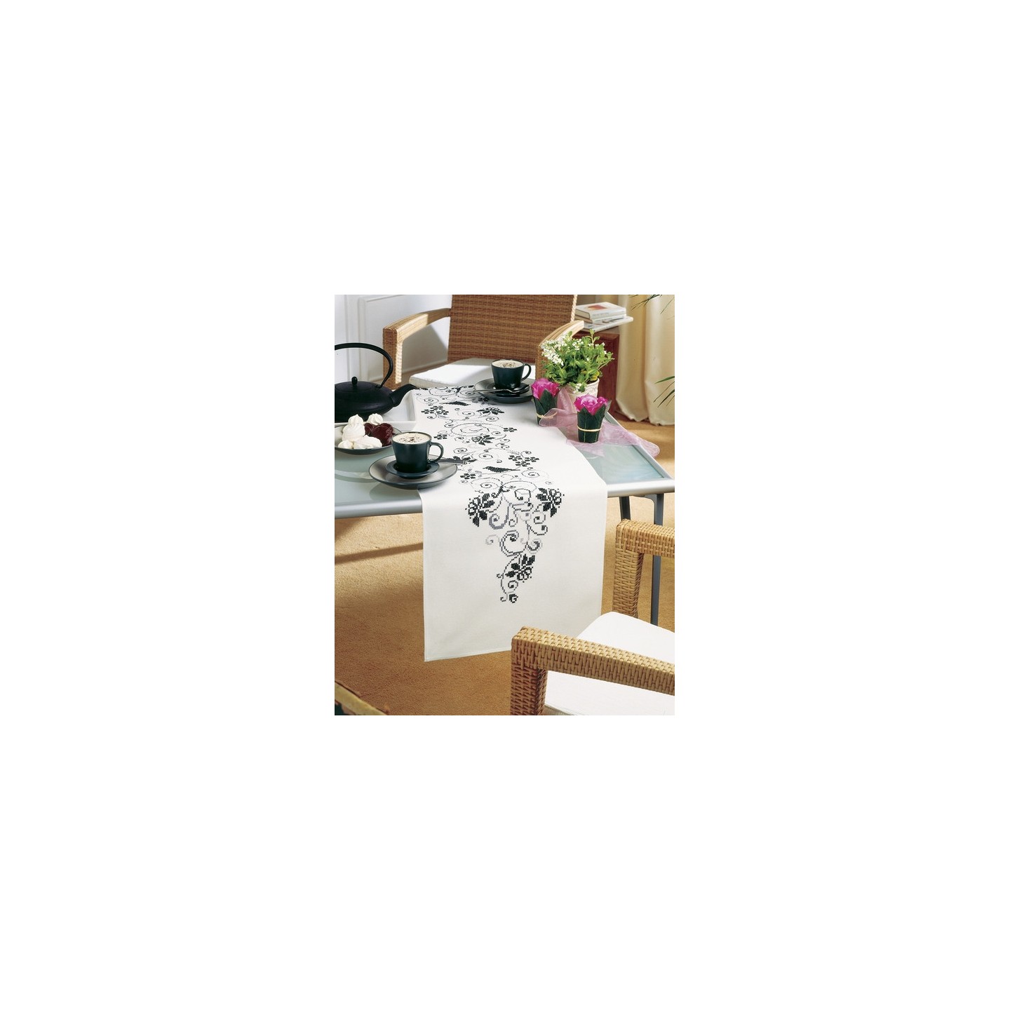 Kit chemin de table Fleurs