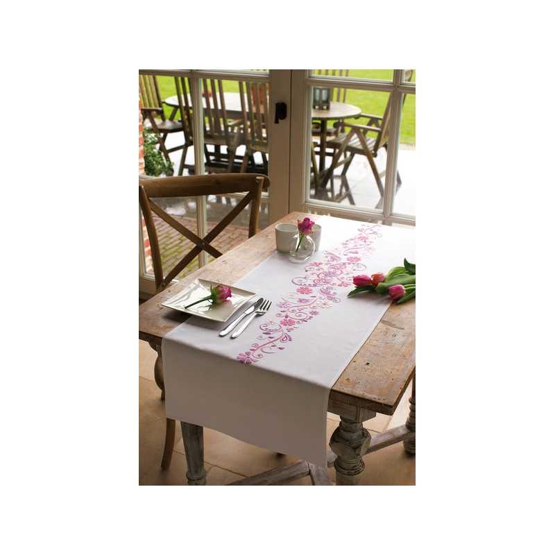 Table runner kit Pink and purple phantasy