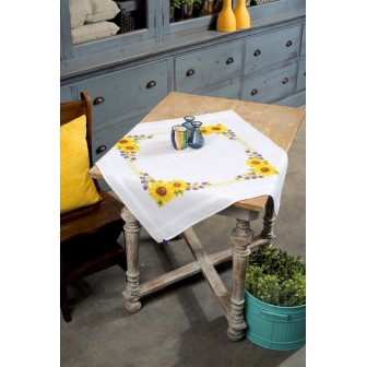 Bedruckte Deckepackung Sonnenblumen