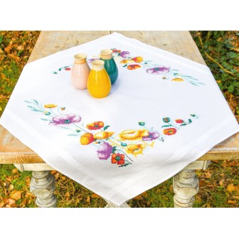 Bedruckte Deckepackung Mohnblumen