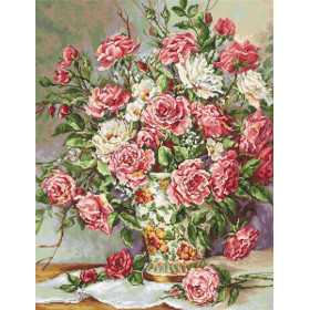 Luca-S Kit de broderie Posies pour la princesse