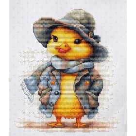 Luca-S Kit de broderie Le canard détective