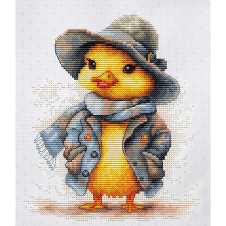 Luca-S Kit de broderie Le canard détective
