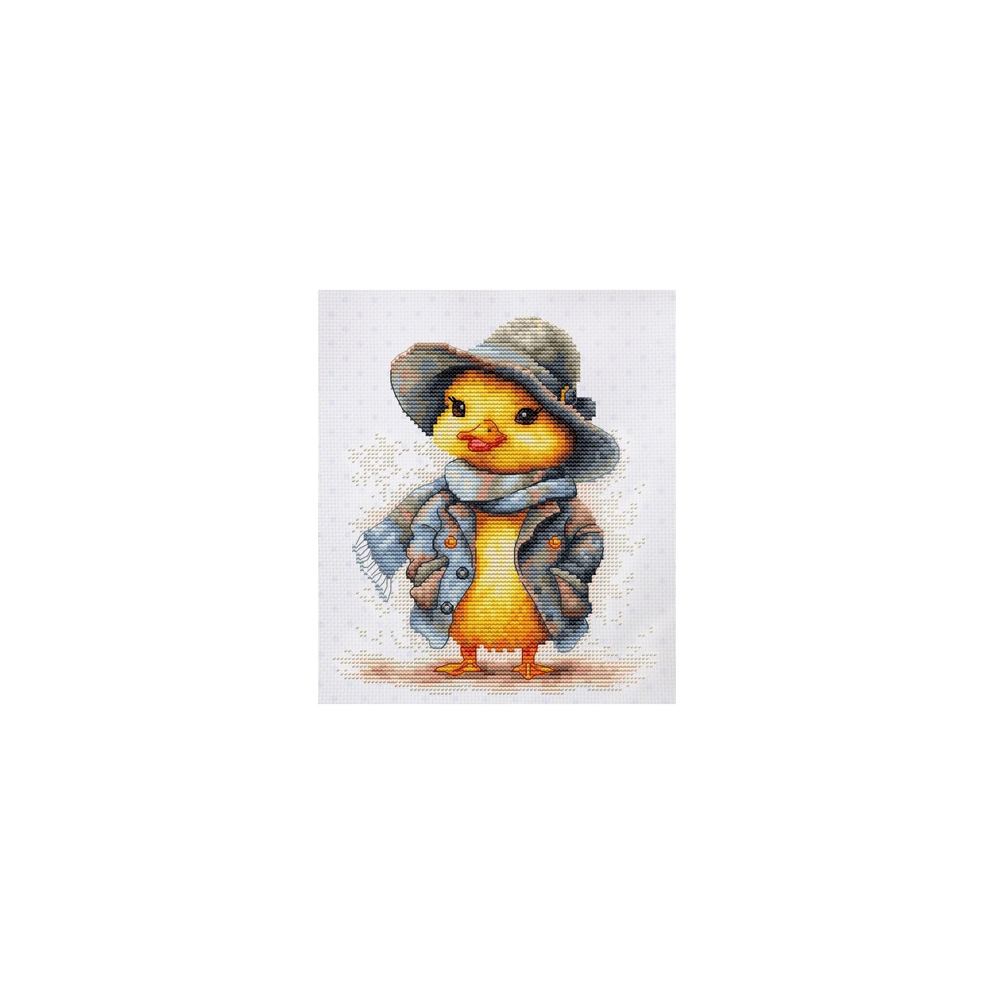 Luca-S Kit de broderie Le canard détective