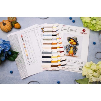 Luca-S Kit de broderie Le canard détective