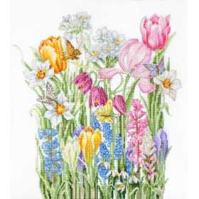 Luca-S Kit de broderie Bouquet de mars