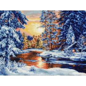 Luca-S Embroidery kit Winter Landscape