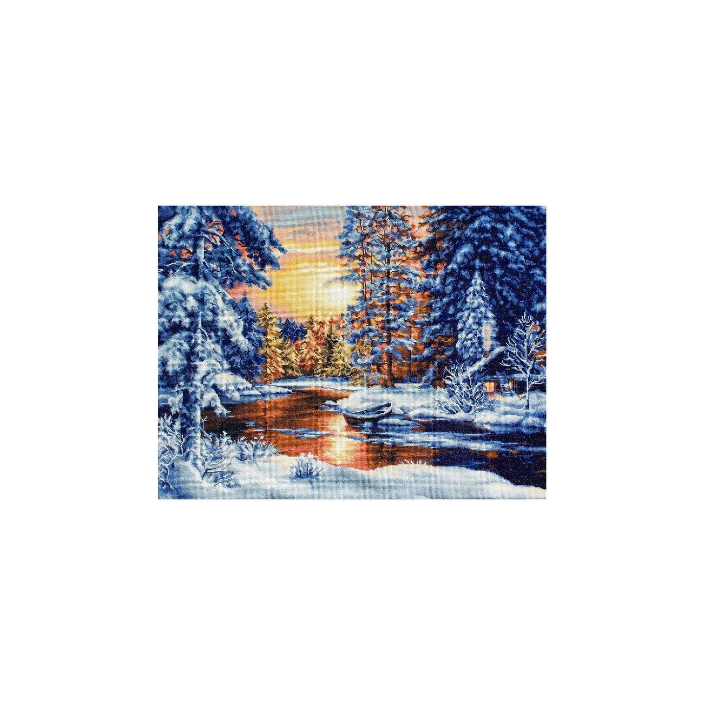 Luca-S Kit de broderie Paysage d'hiver