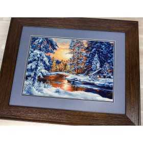 Stickset Winterlandschaft