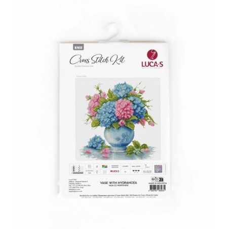 Borduurpakket Vaas met hortensia