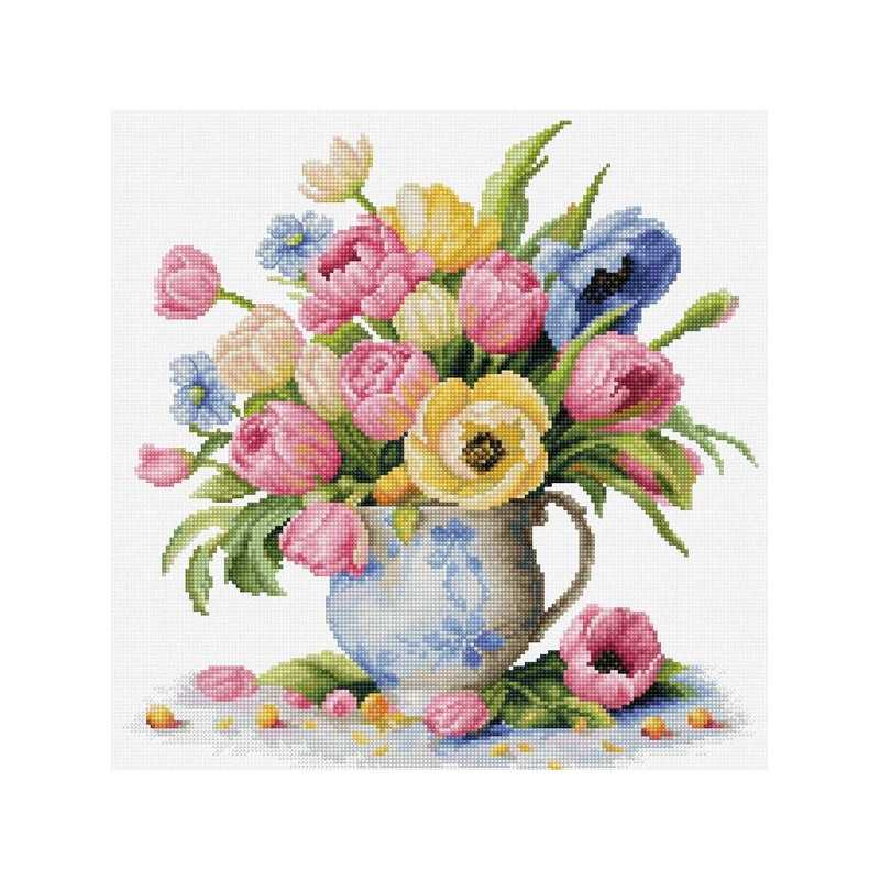 Stickset Tulpenstrauß Stickset Tulpenstrauß