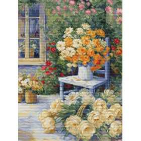 Luca-S Embroidery kit Garden Corner