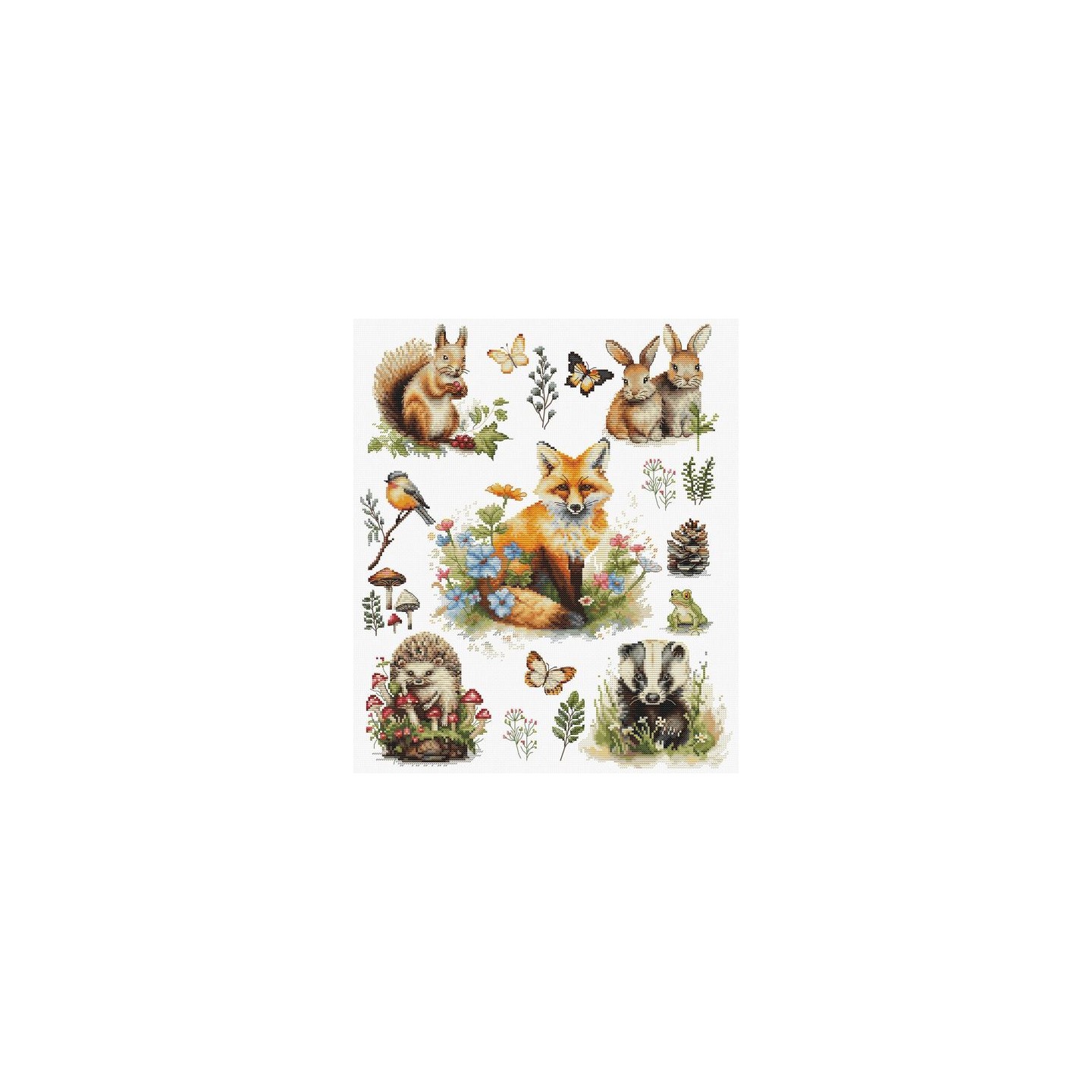 Luca-S Stickset Waldtiere