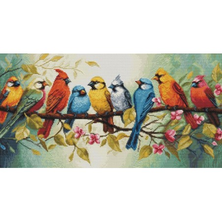 Kit de broderie Le chant des oiseaux