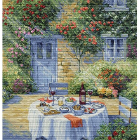 Luca-S Kit de broderie Jardin romantique